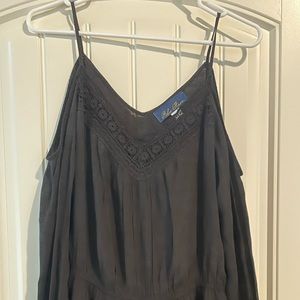 Black Blue Rain Romper
